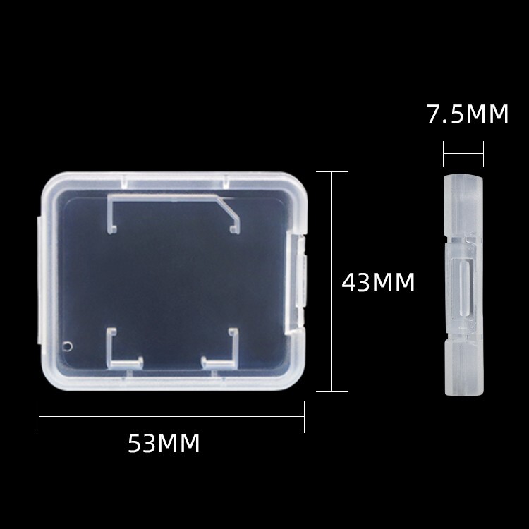 5pcs Plastic SD SDHC Card Holder Memory Card Box MicroSD Adapter Storage Case