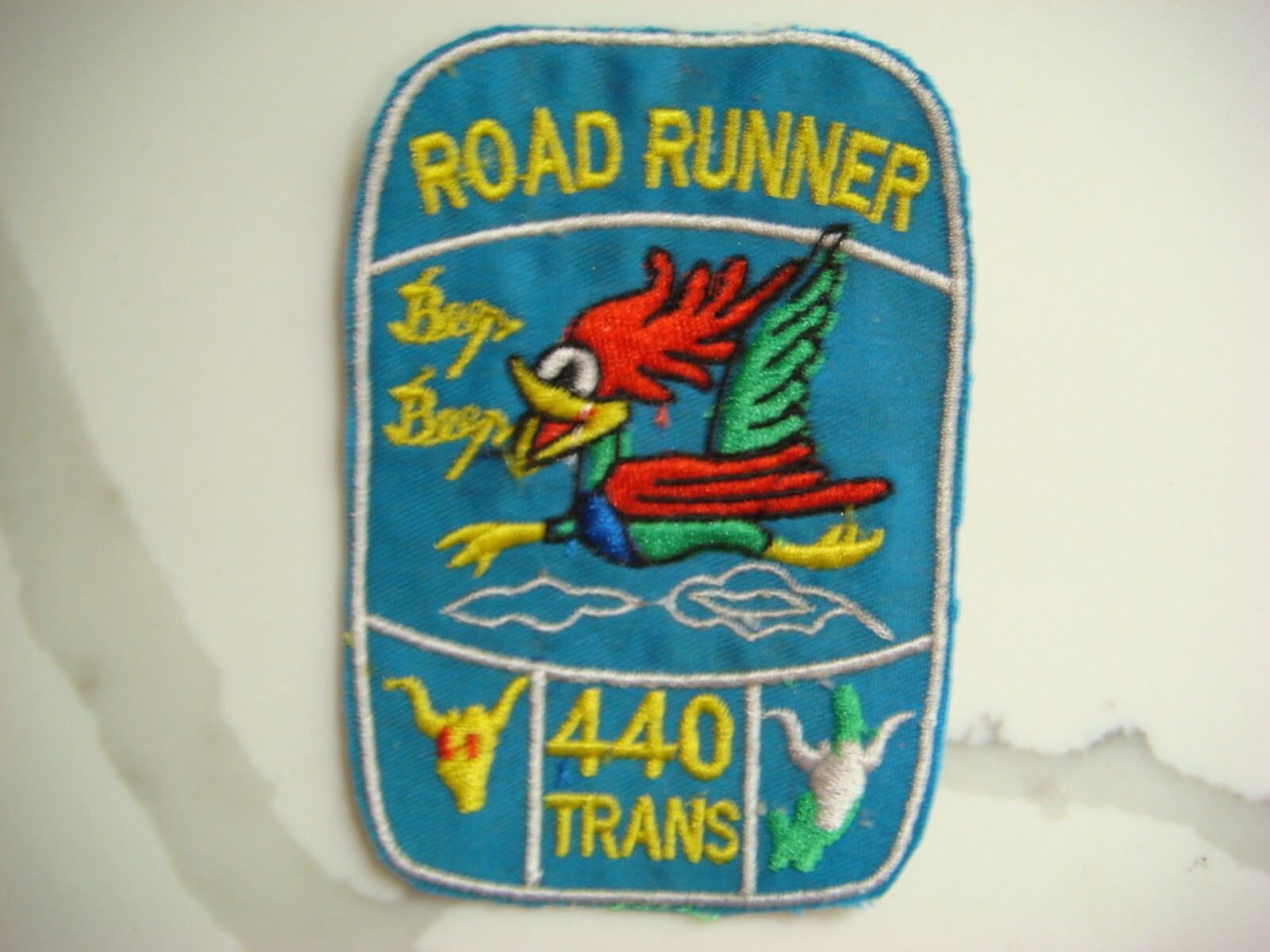 US 440th TRANSPORTATION  Co "ROAD RUNNER BEEP BEEP",  VIETNAM WAR PATCH
