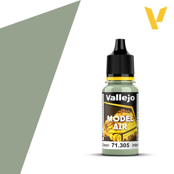 Vallejo Model Air 71.305 Interior Grey Green 18ml