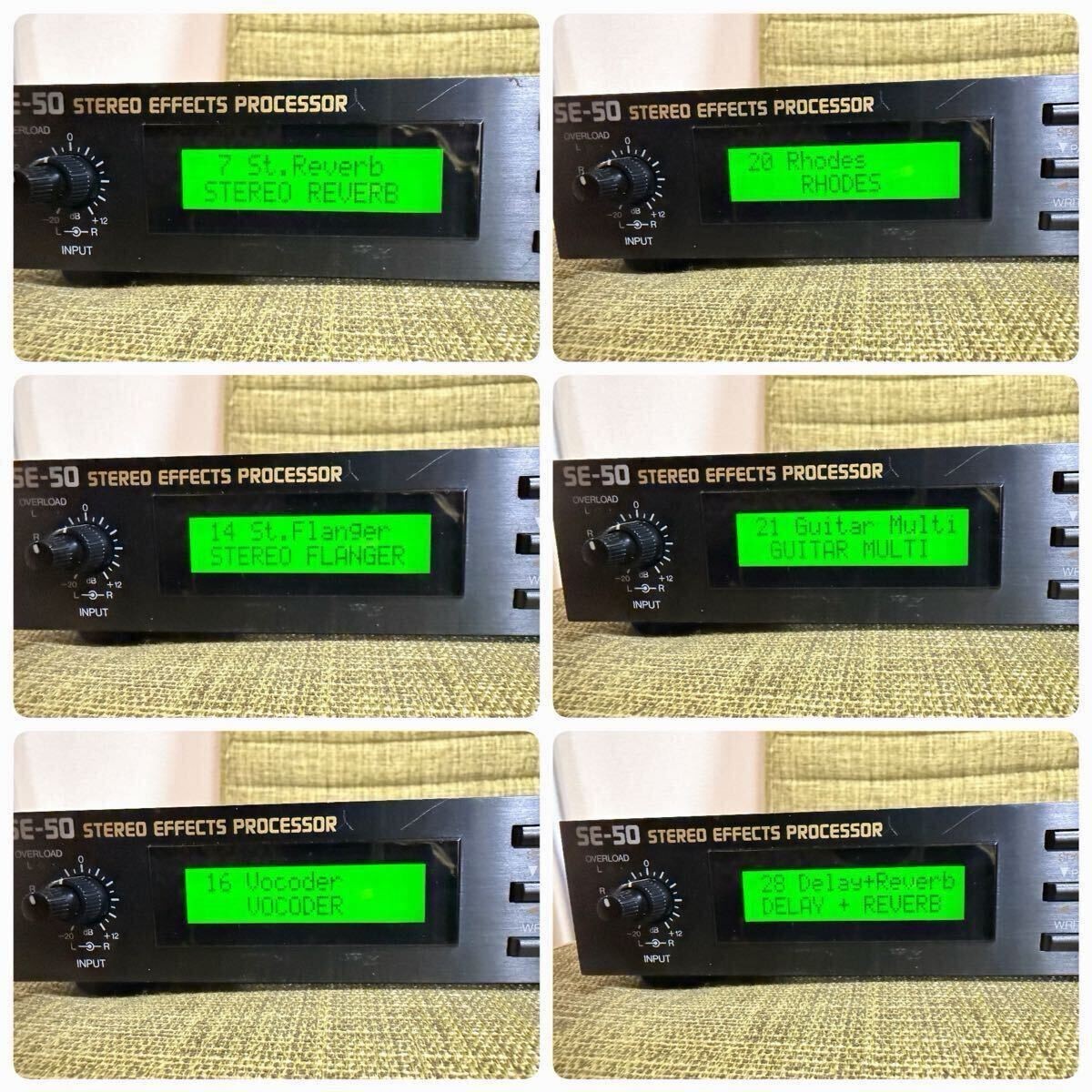 BOSS PRO SE-50 Stereo Multi Effects Processor Rack Mount Tested Working