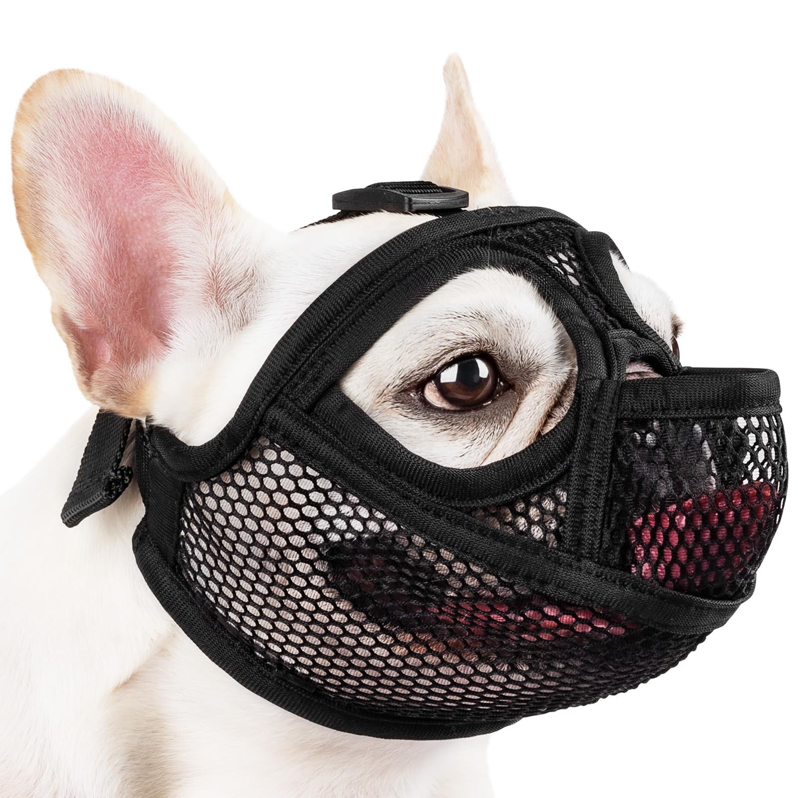 French Bulldog Muzzle Mesh Short Snout For FlatFaced Dogs Prevent Chewing