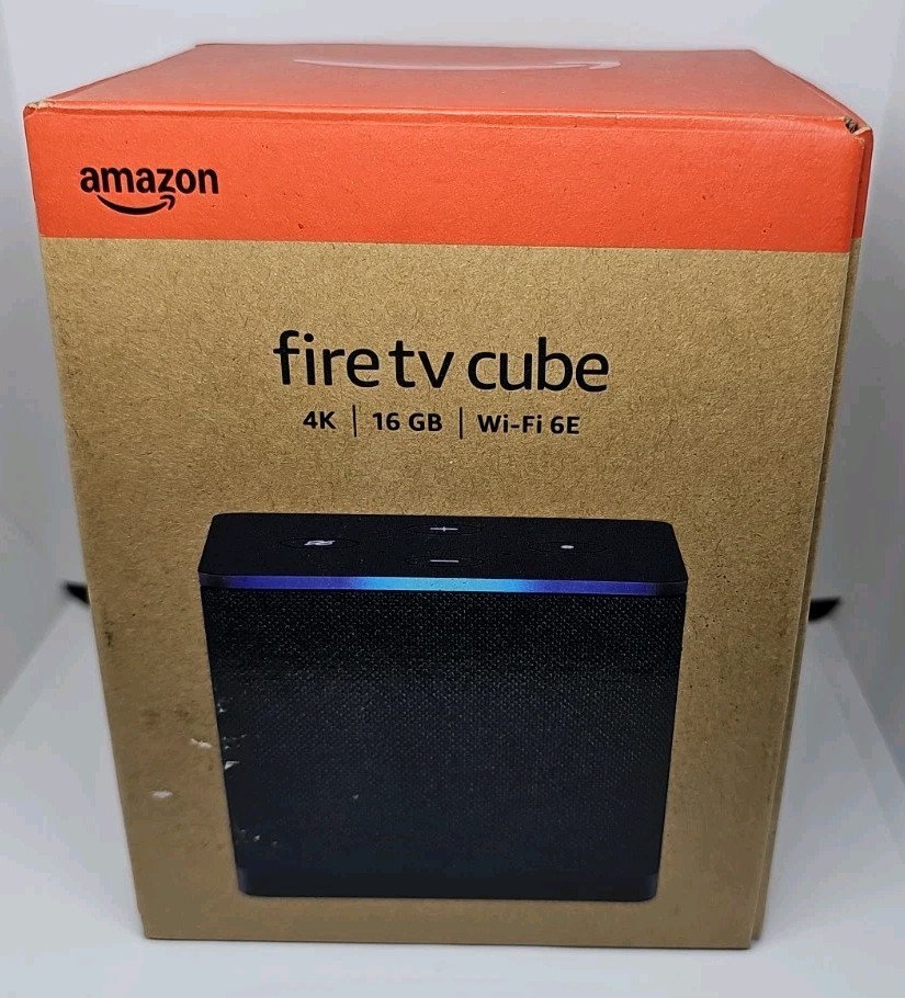 Amazon Fire TV Cube 3rd Gen Alexa Wi-Fi 6E 4K Ultra HD 16GB