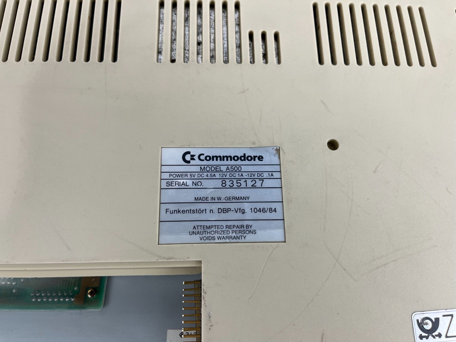 Commodore Amiga 500 A500 Home Computer Game Vintage