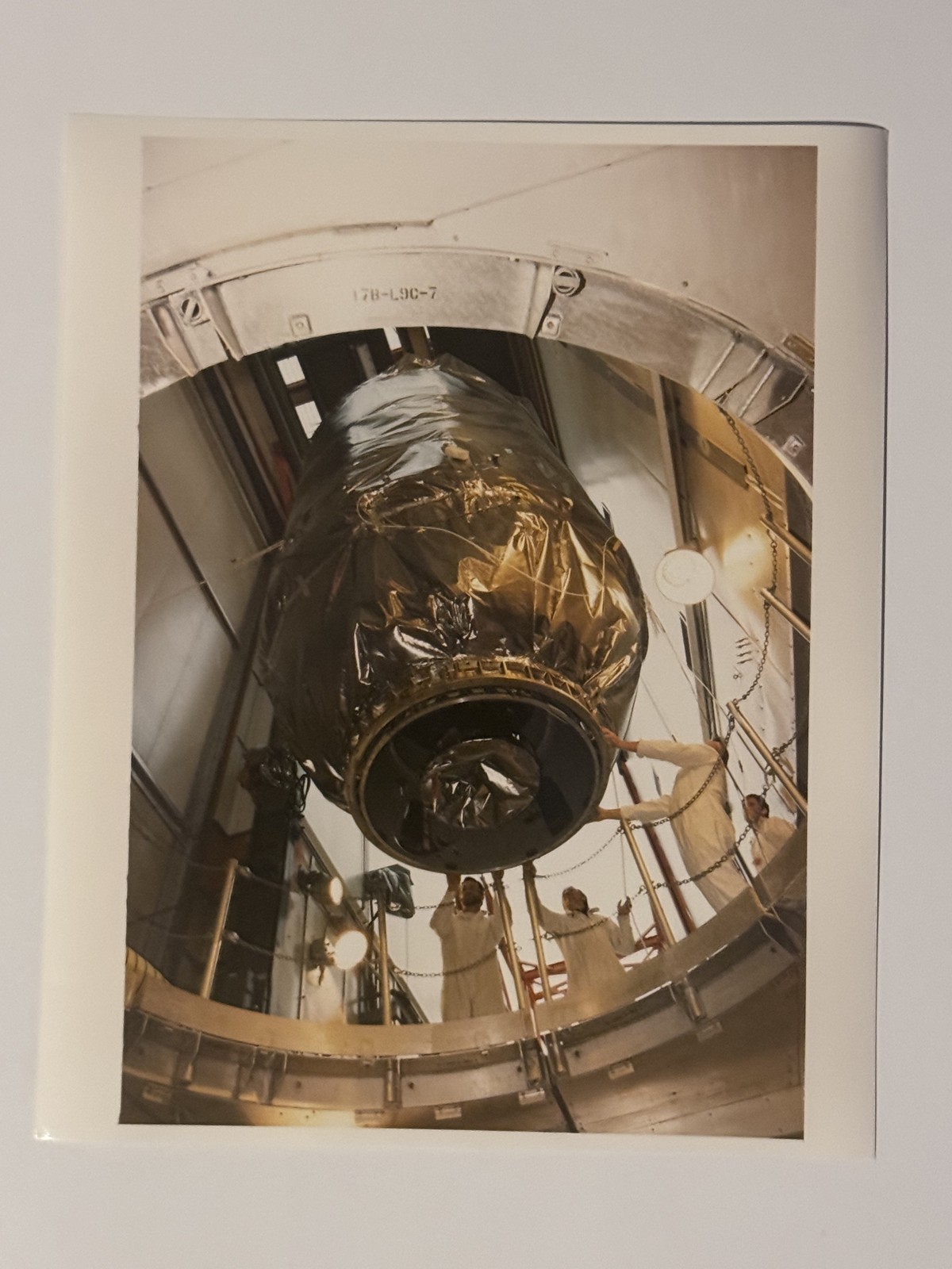 NASA WIND Spacecraft Integration With Upper Stage Press Photo