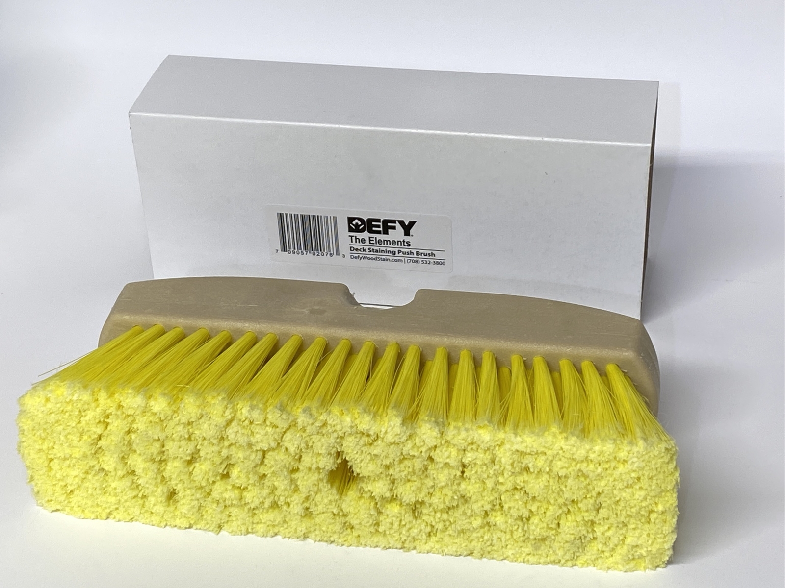 DEFY 10 In. Flagged Deck Staining Push Brush 4119-C New