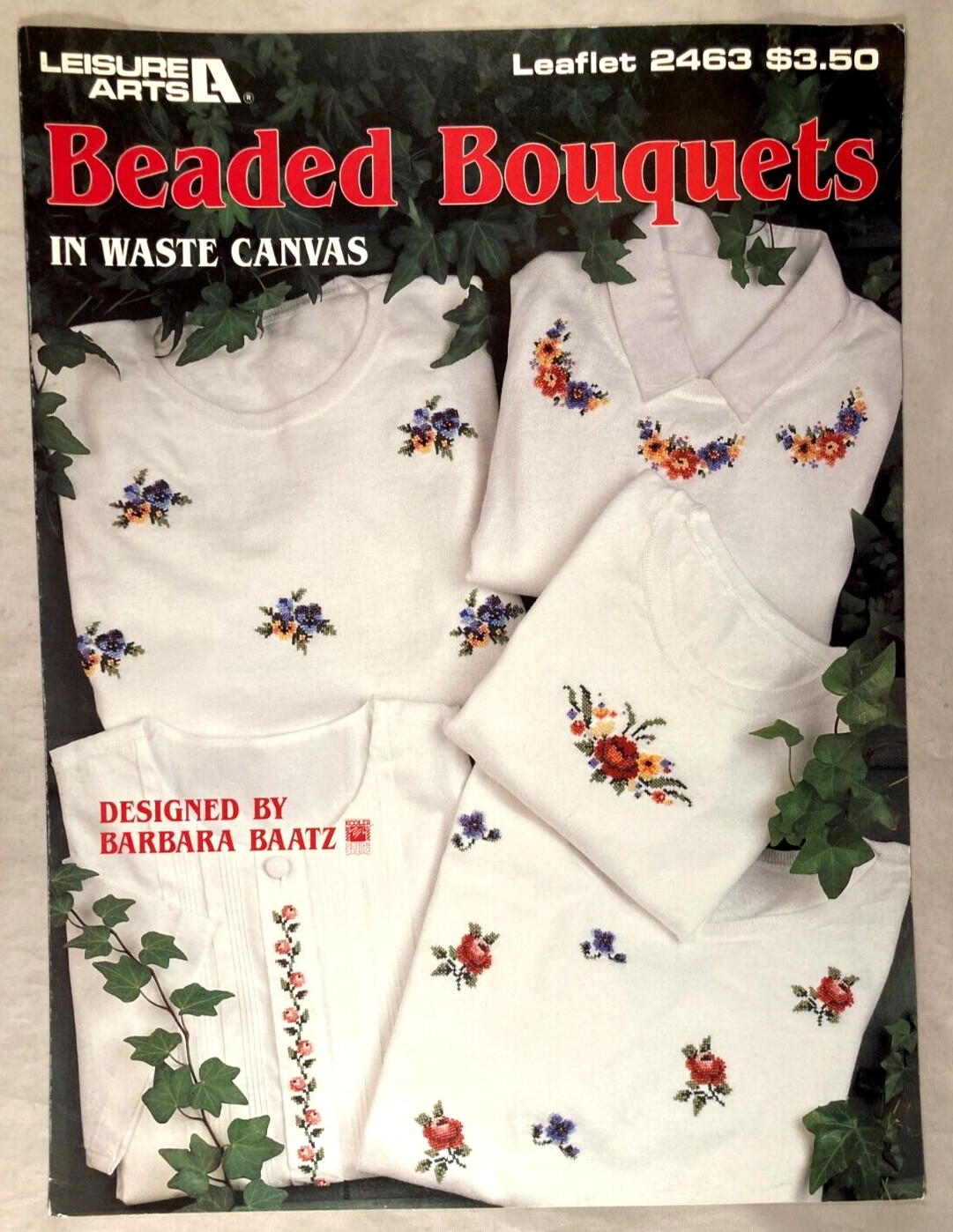 Beaded Bouquets in Waste Canvas - Leisure Arts #2463 - 12 Designs