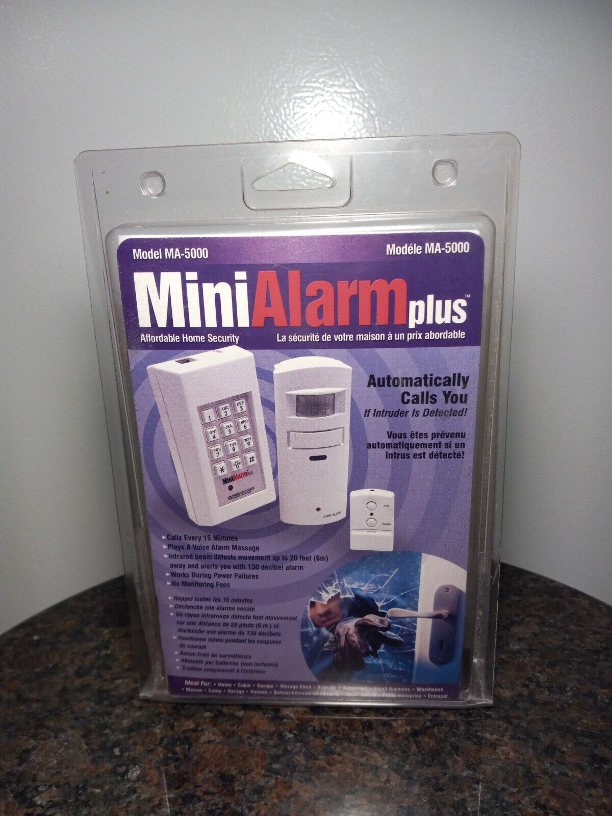 Protected Home Mini Alarm Plus Motion Sensor Home Security System Model MA-5000