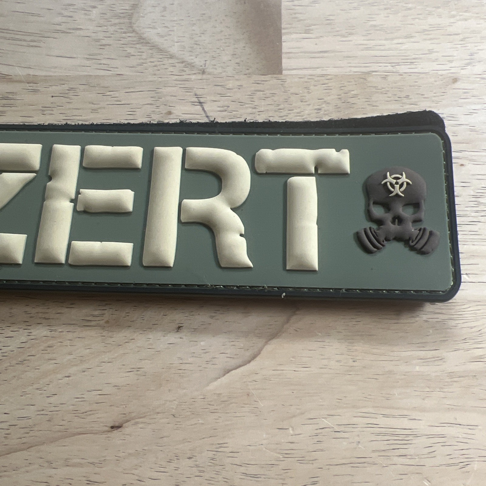 Z.E.R.T. PVC Raid Patch - Olive Drab Green / Tan (7" x 2")