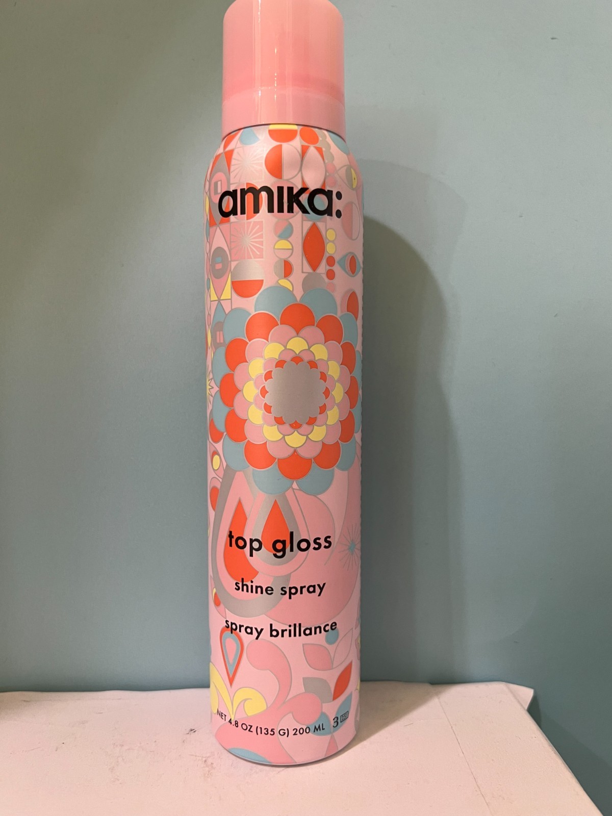 Amika Top Gloss Shine Spray 4.8oz New & Authentic
