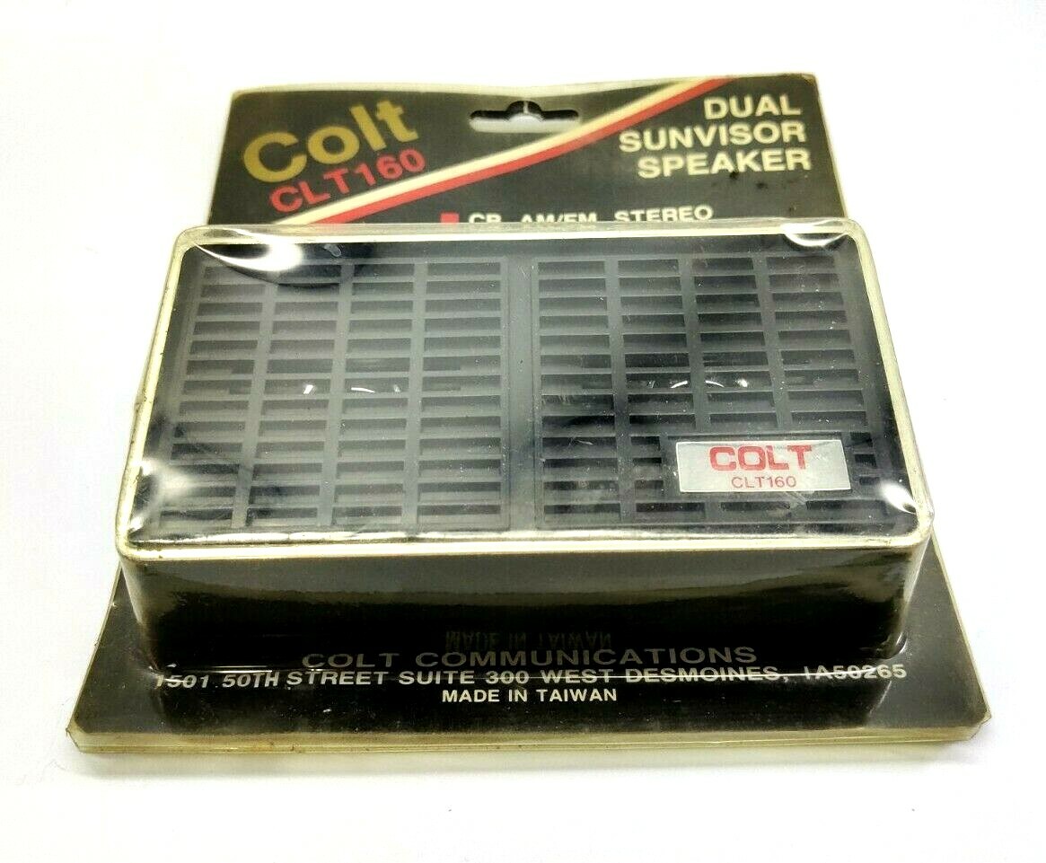 Vintage Colt CLT160 Dual Sunvisor Speaker NOS