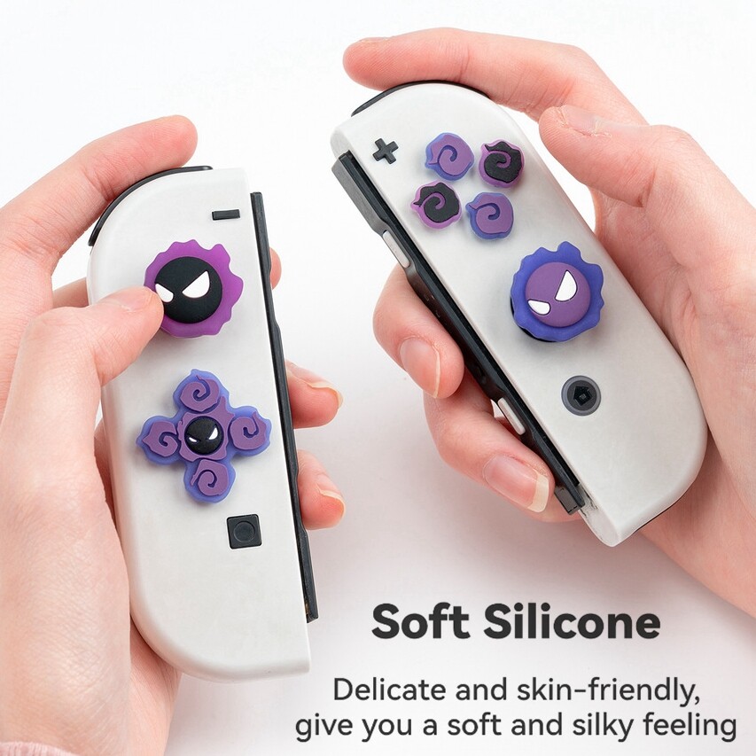 Luminous Devil D-Pad & Button Cap for Nintendo Switch / OLED Joy-con Cover Set