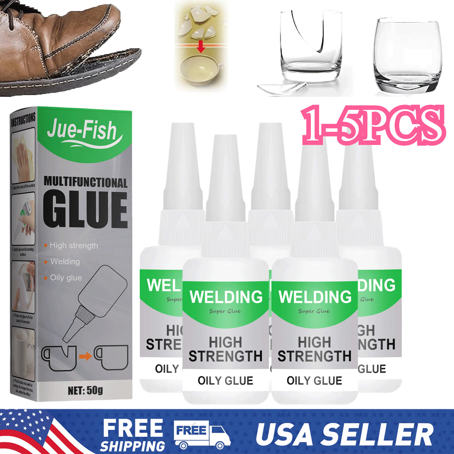 Multifunctional Welding High-Strength Oily Glue-Uniglue Universal Super Glue 50g