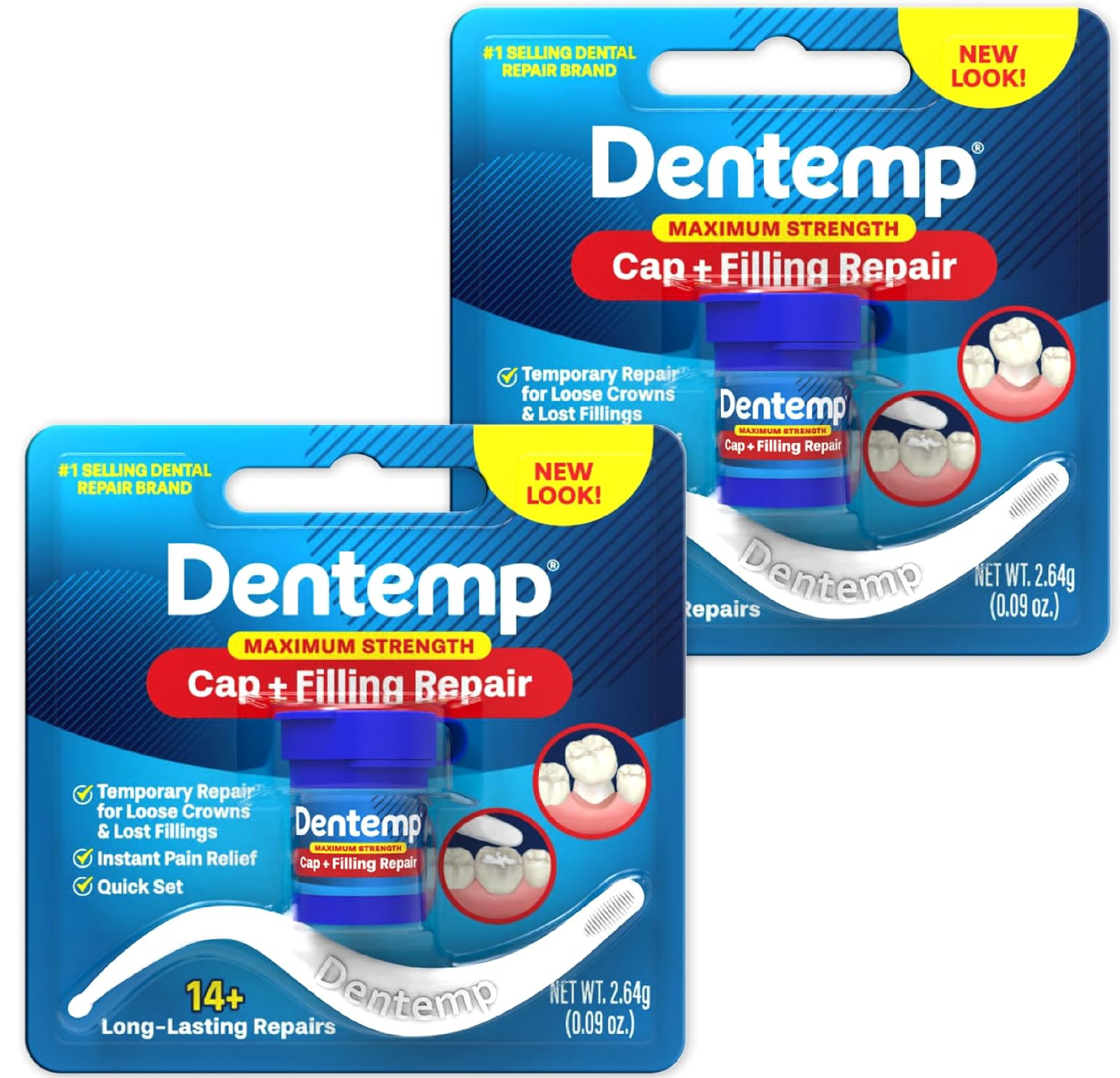 Dentemp Maximum Strength Loose Cap and Lost Filling Repair - Dental Repair Kit f