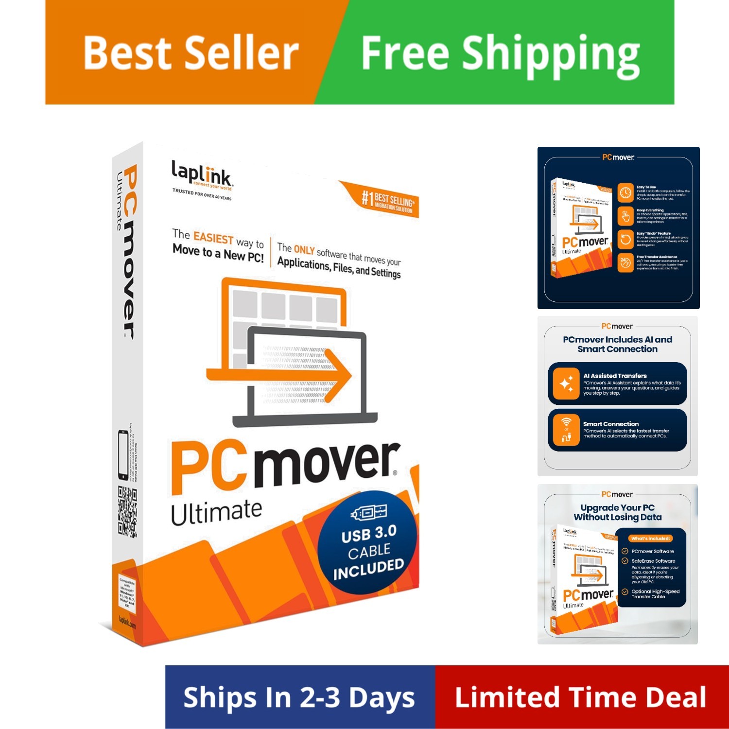 Data Transfer Software PCmover Ultimate 11