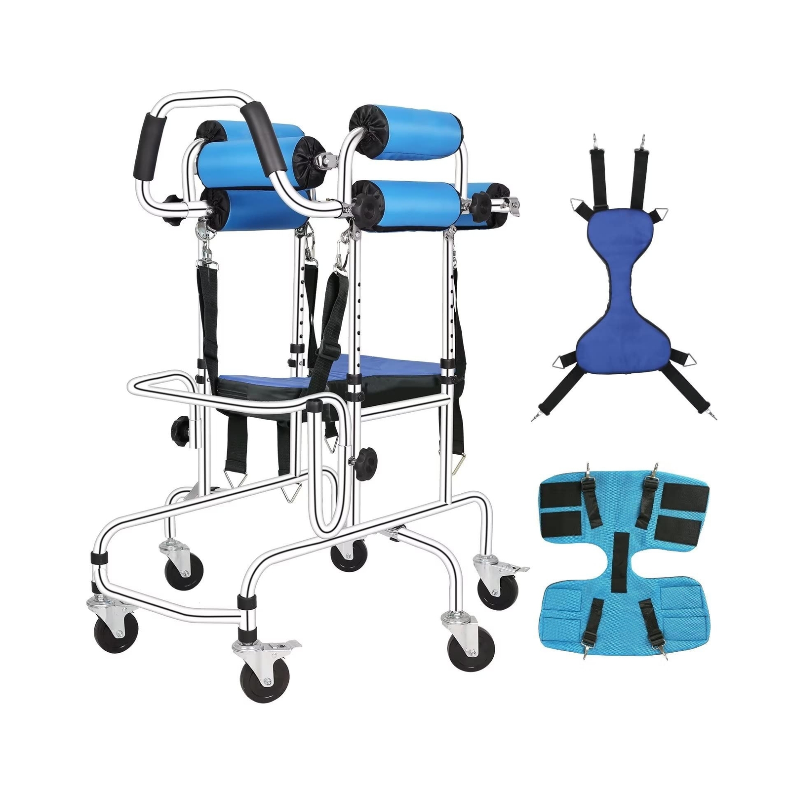 6-Wheels Walkers Disabled Children Cerebral Palsy Disabled Kids Walker, Upgra...