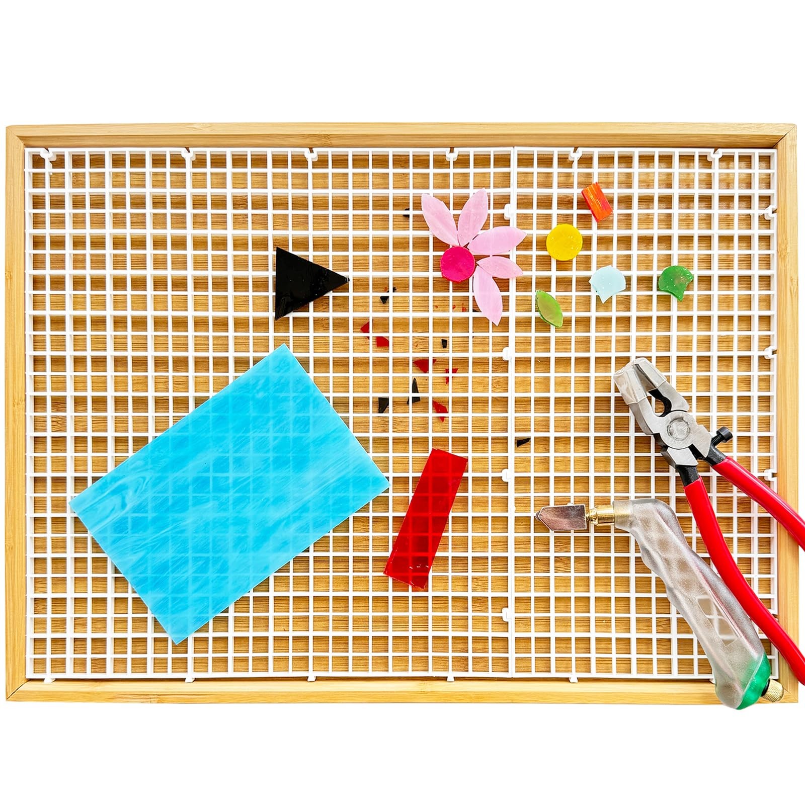 17"x12" Stained Glass Cutting Mat, Double-Layer Detachable Design, Great for ...