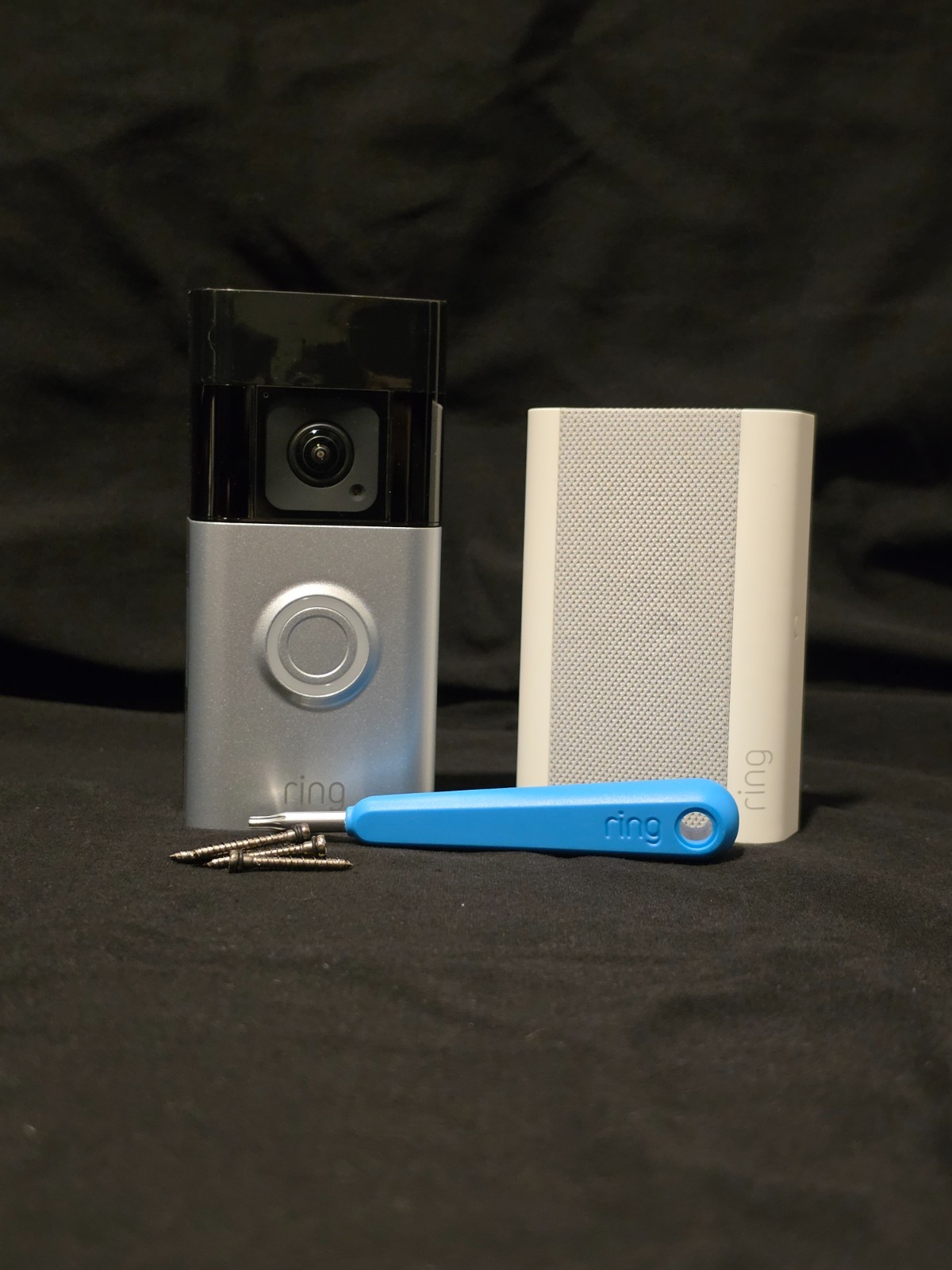 Ring Battery Doorbell Pro 1536p HD+ 3D Motion + Chime Pro Bundle - No Box