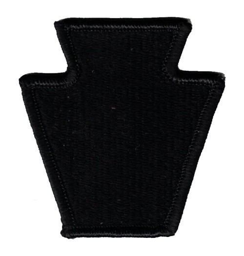 U.S. 28th Division sleeve patch.(Black keystone) Sew on.
