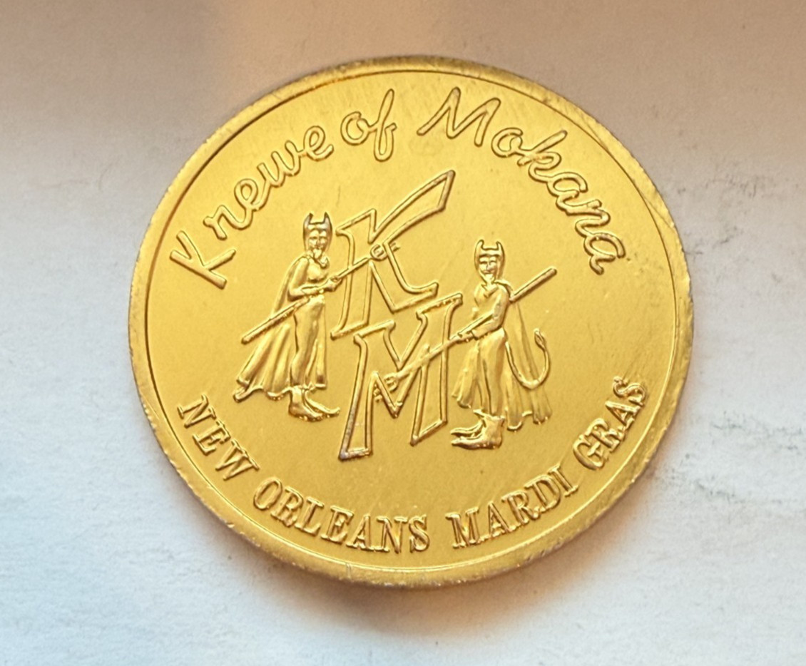 Krewe of Mokana 1972 Gold Aluminum Doubloon, Gateway to Art