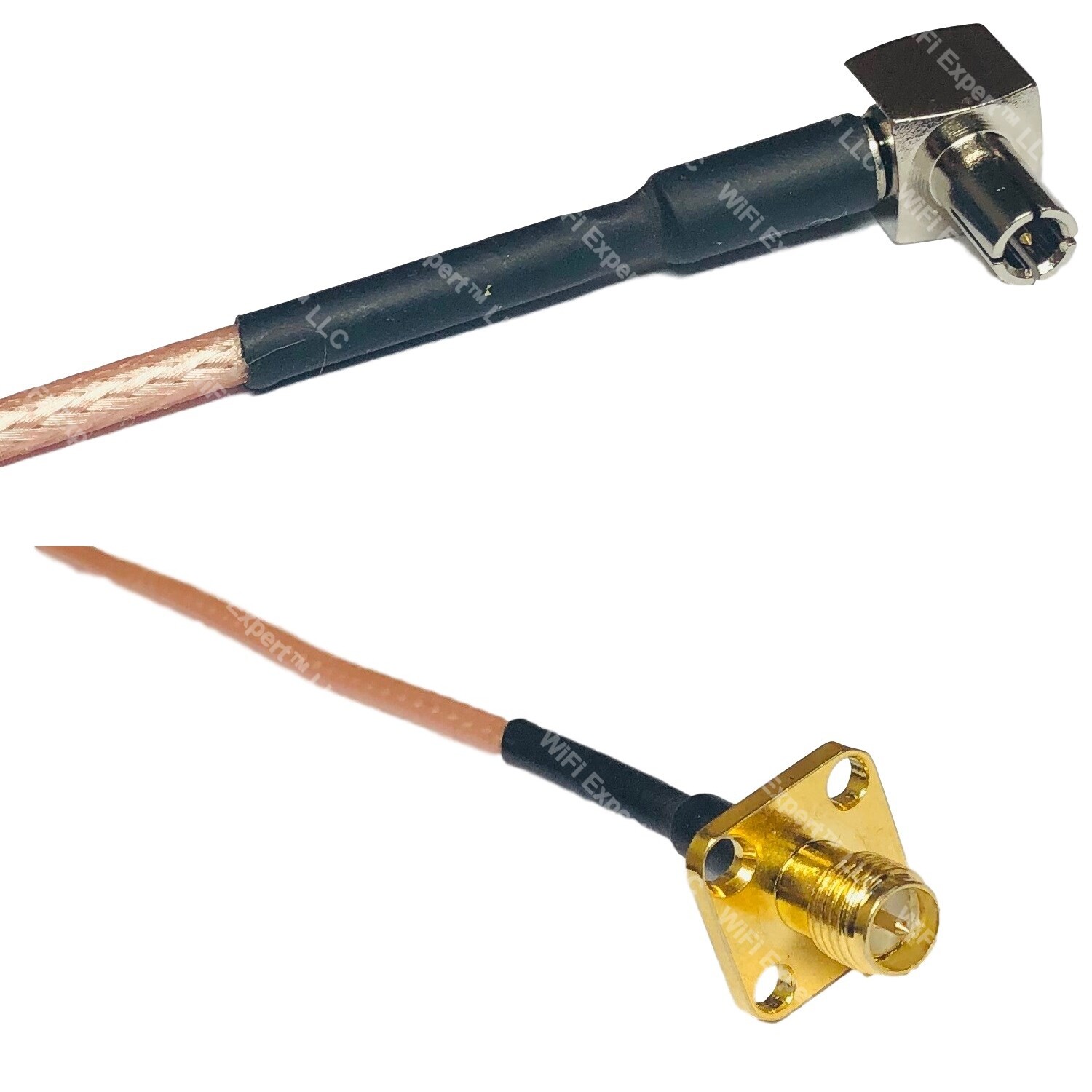 RG316 TS9 ANGLE MALE to RP-SMA Female Flange RF Cable Rapid-SHIP LOT
