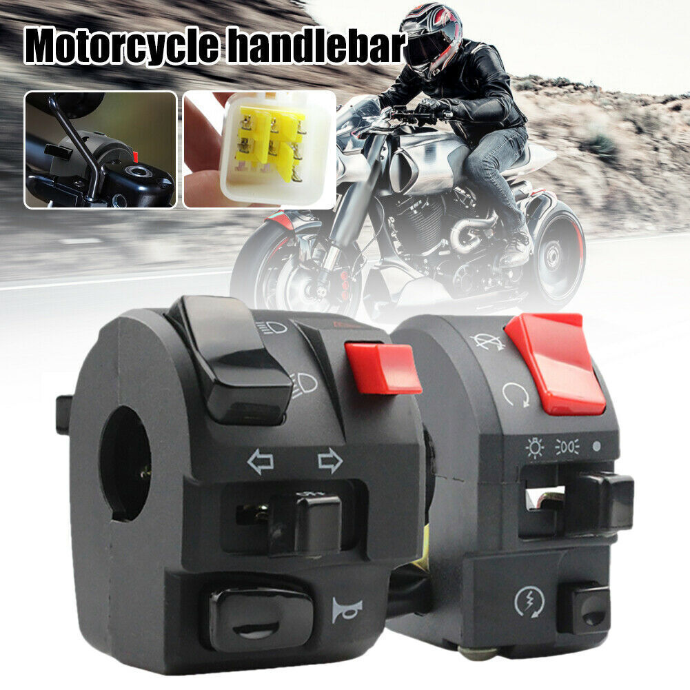 22mm 7/8" ATV Motorcycle Handlebar Left Right Control Signal Fog Light Switches