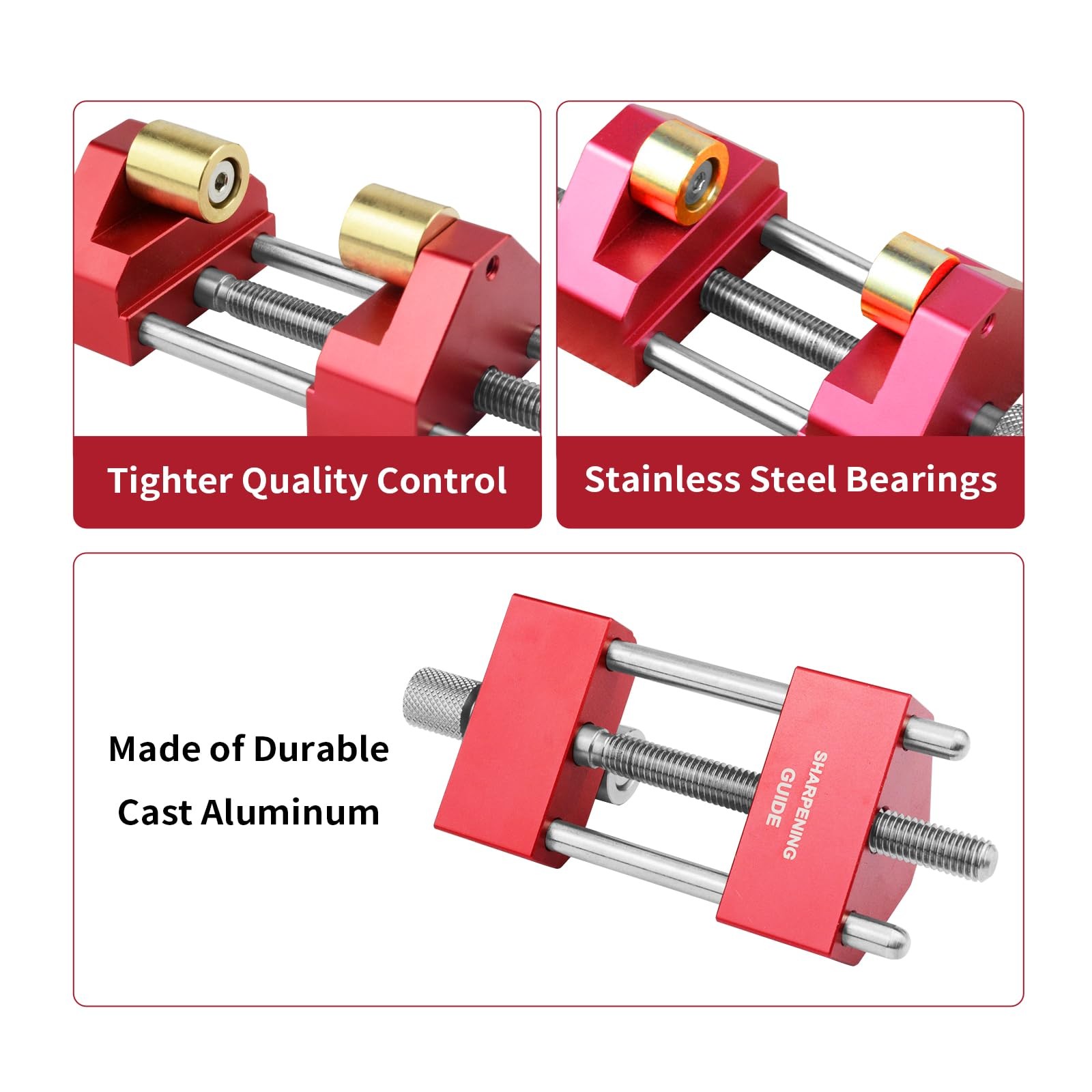 RED Precise Chisel Sharpening Jig Kit Honing for Woodworking Chisels✨💖
