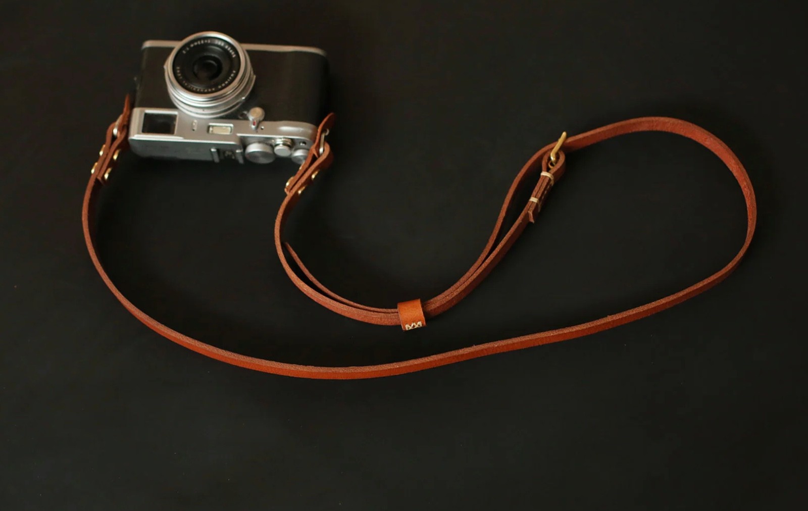 Handmade Brown Leather Camera Strap – Full-Grain Adjustable Vintage Neck Strap