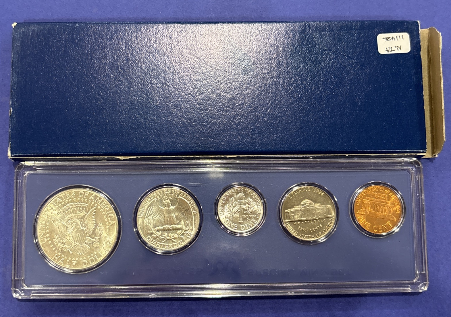 1964–P US MINT COIN SET 90% SILVER UNCIRCULATED, CASE + Box may differ slightly