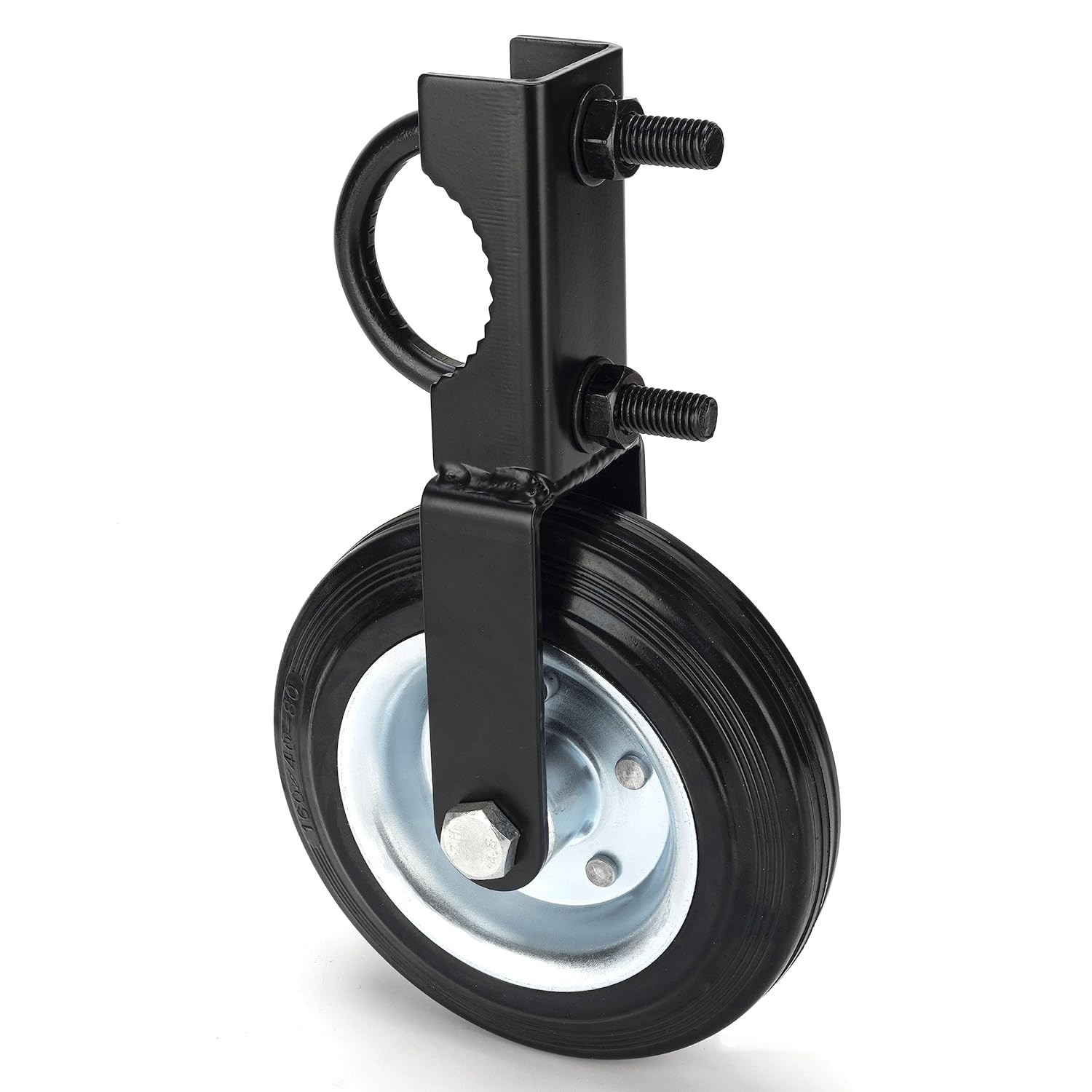 6" Heavy Duty Farm Gate Wheel, Black, 1 Pack
