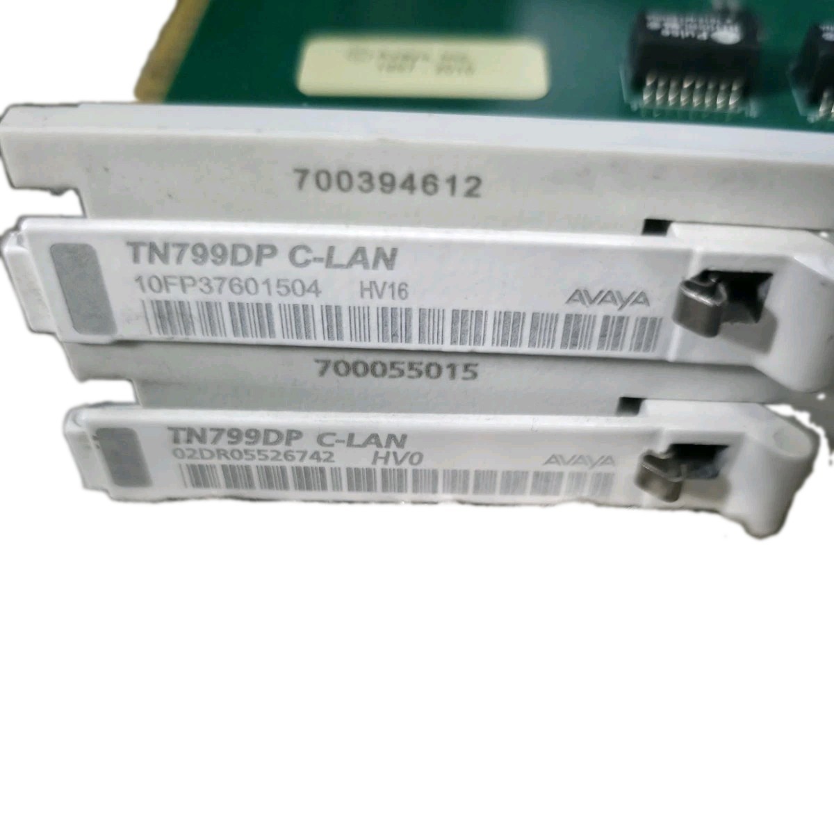 Lot of 2 Avaya TN799DP C-LAN Control LAN Interface Card 700394612 700055015