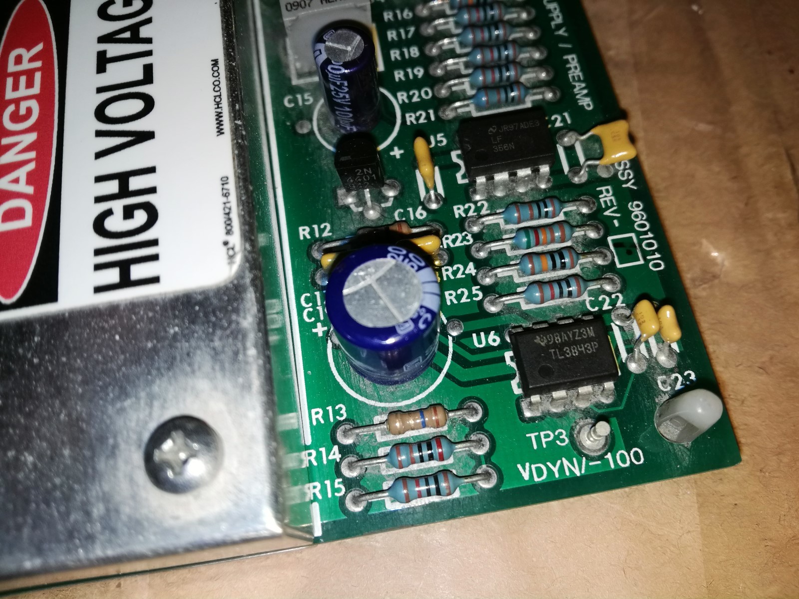 Abbott Cell-Dyn 3000 3200 9601010 Hematology Analyzer PMT Supply Preamp PCB