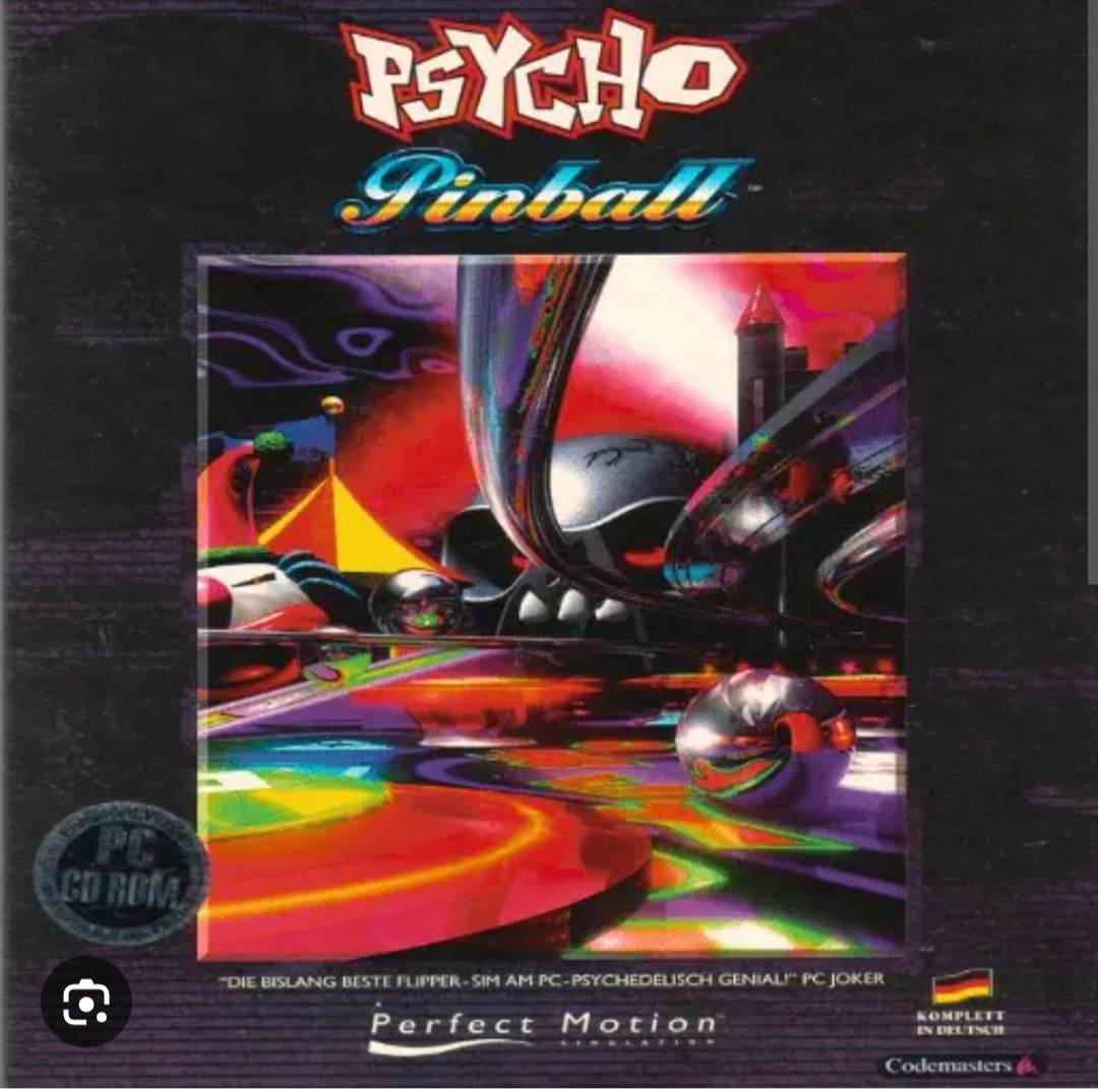 Philips Psycho Pinball PC CD-ROM Pinball Game 1995 *RARE* WITH MANUAL*