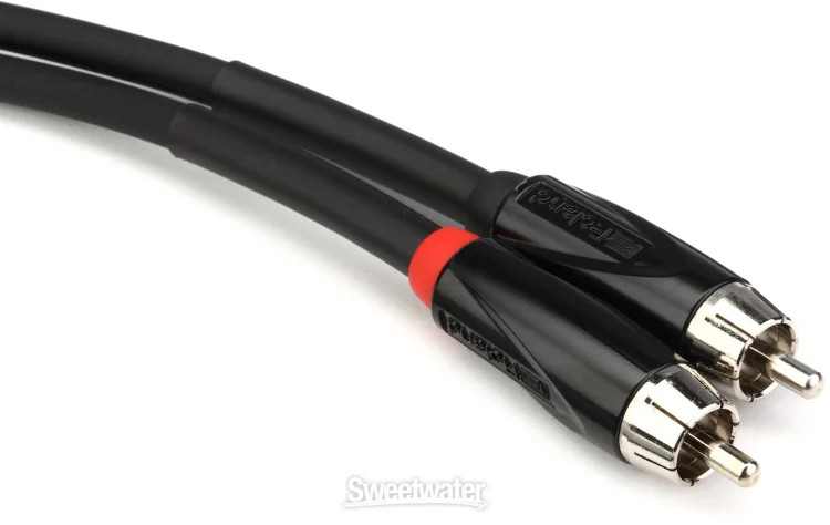 Roland RCC-5-2R28 Dual 1/4" TS - RCA Interconnect Cable - 5'