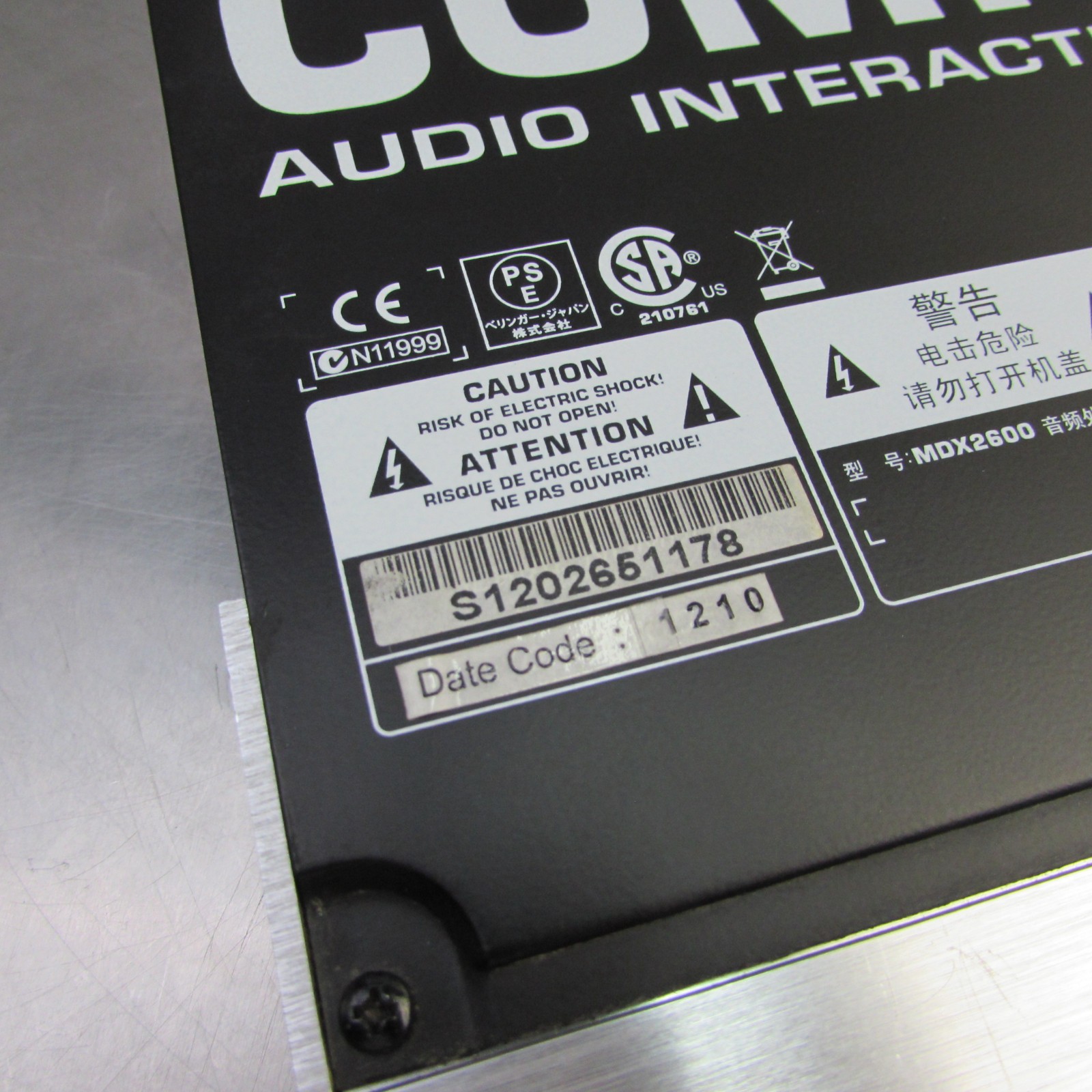 Behringer Composer PRO-XL MDX2600 Audio Interactive Dynamics Processor