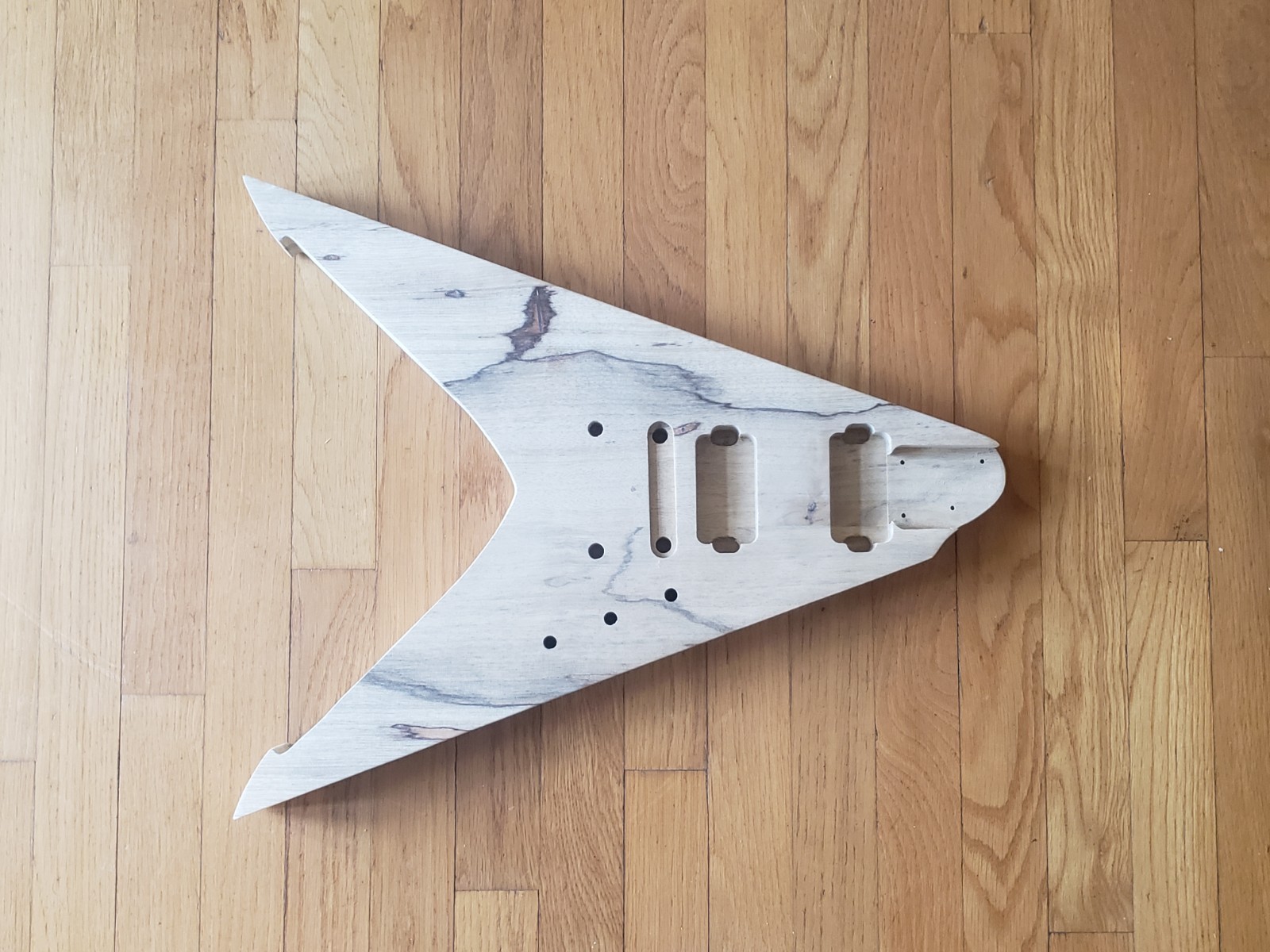 V Blade Style Guitar Body Customized To Your Specs - Fits Ibanez Necks
