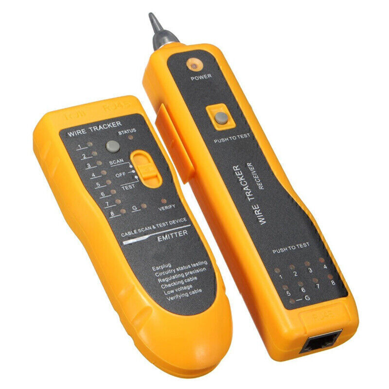 RJ45 Telephone Wire Tracker Ethernet Receiver Cable Tester Detector Line Locator