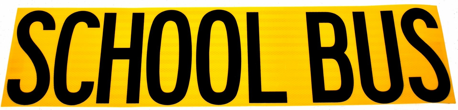 3M SBPFYDG-41 983-21 Fluorescent Yellow School Bus Reflective Sign 36" x 8-3/4"