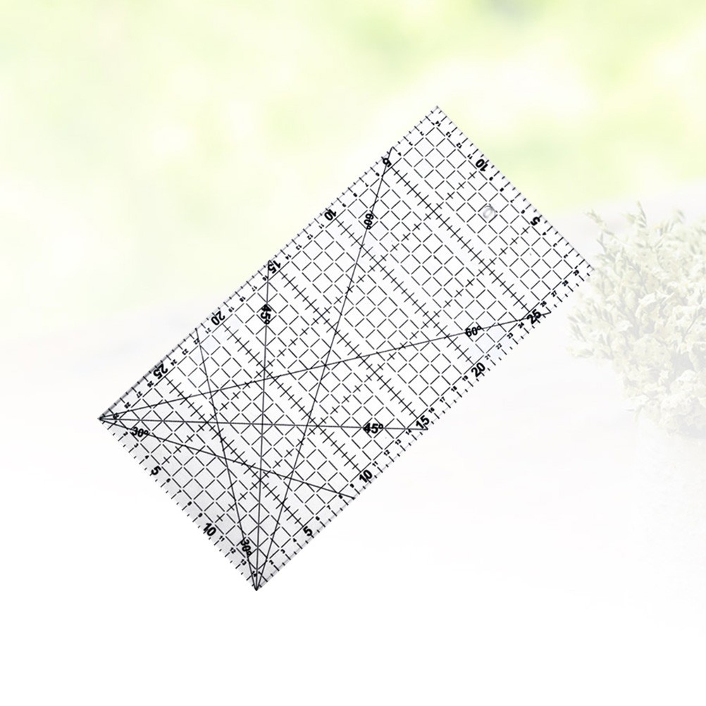 Patchwork Sewing Craft Tool Slotted Quilting Rulers Sets Grid Fabric