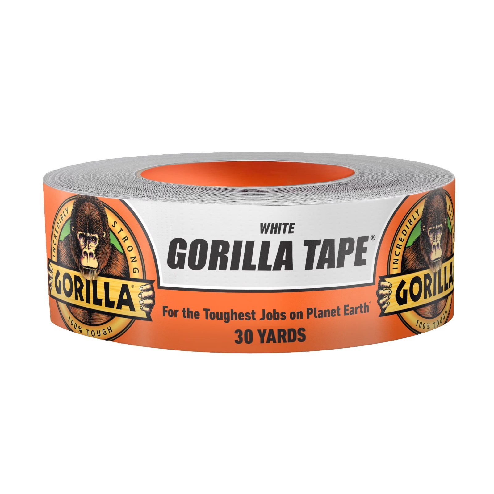 Gorilla Tape White Duct Tape, 1.88 x 30 yd  White Pack of 1