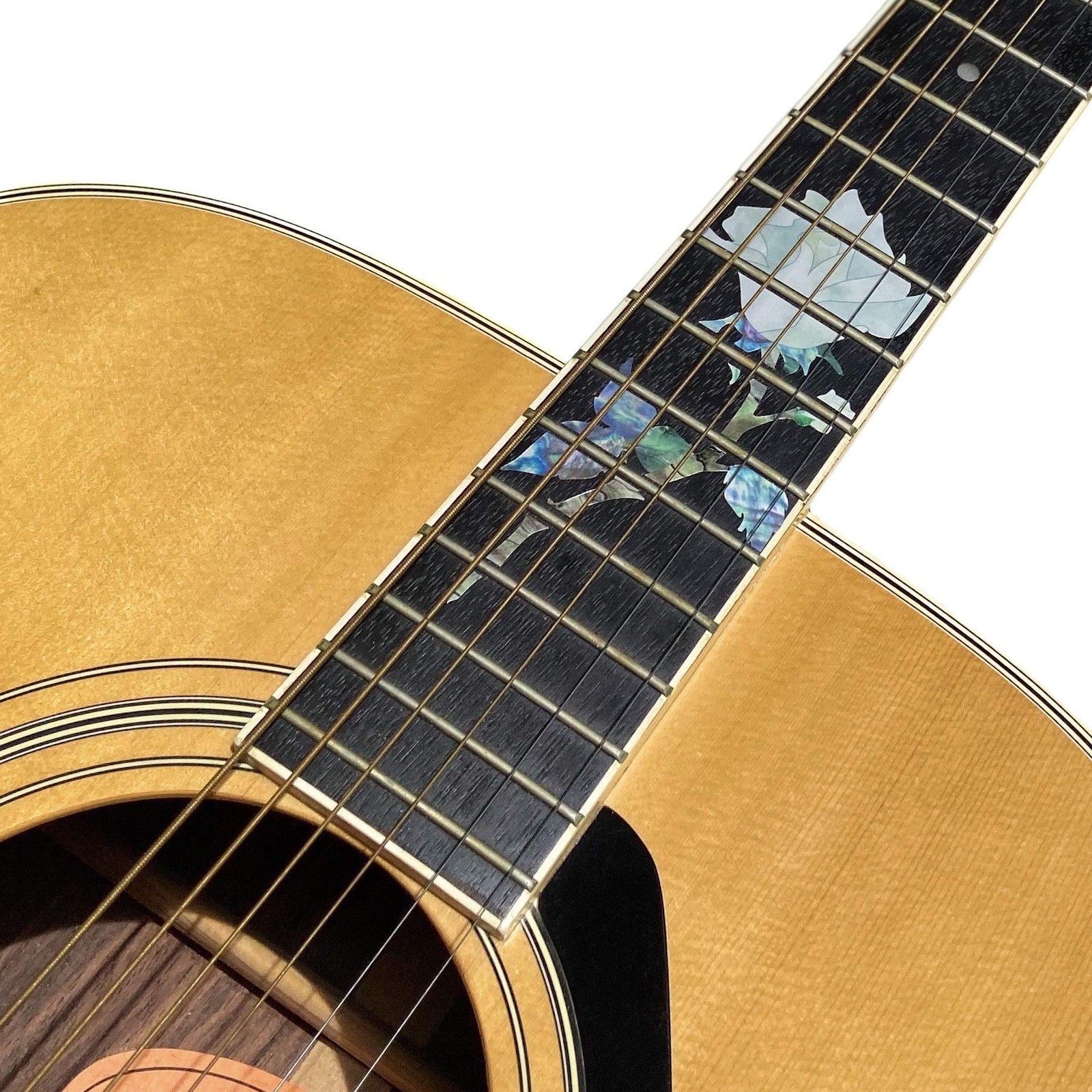 Jockomo Single Rose Guitar Inlay Sticker