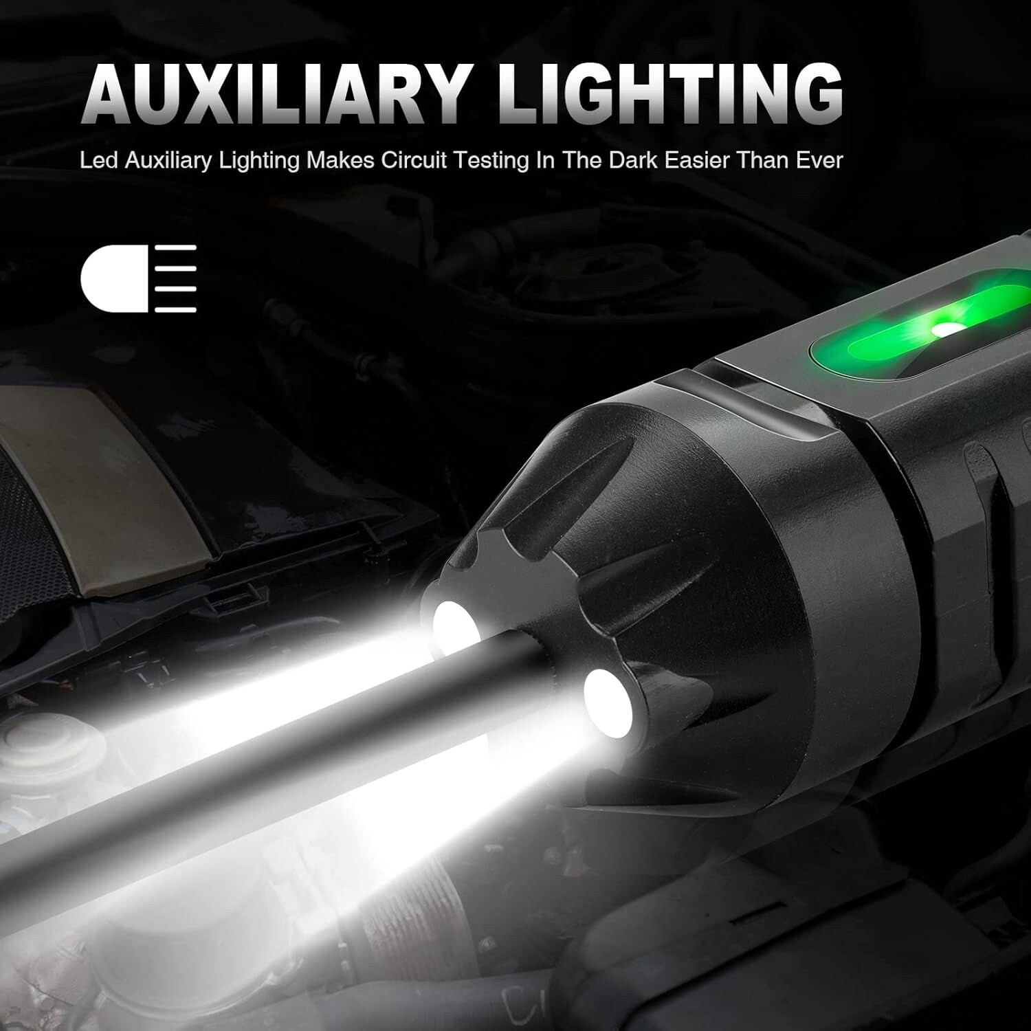 Probador De Circuito Led Automotriz Digital Actualizado De 3-72 V Luz De Prueba