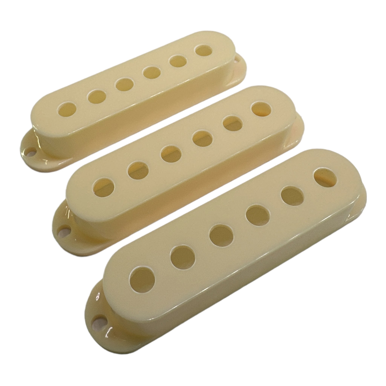 Single Coil Pickup Covers, Parchment, Modern (52 / 50 / 48) Spacing