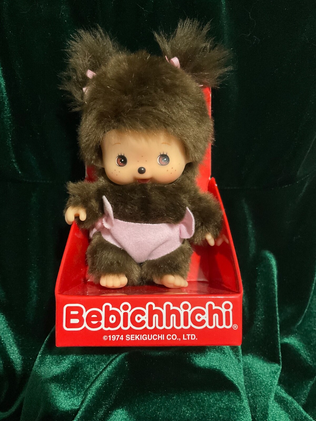 Monchhichi Bebichhichi Sekiguchi Classic Girl Doll 5 inch