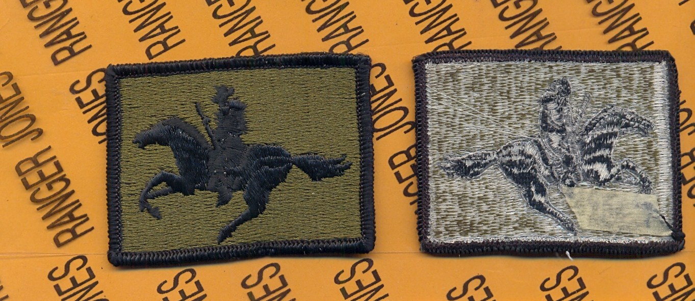 US Army Wyoming National Guard ARNG OD Green & Black BDU ~2.25" patch m/e