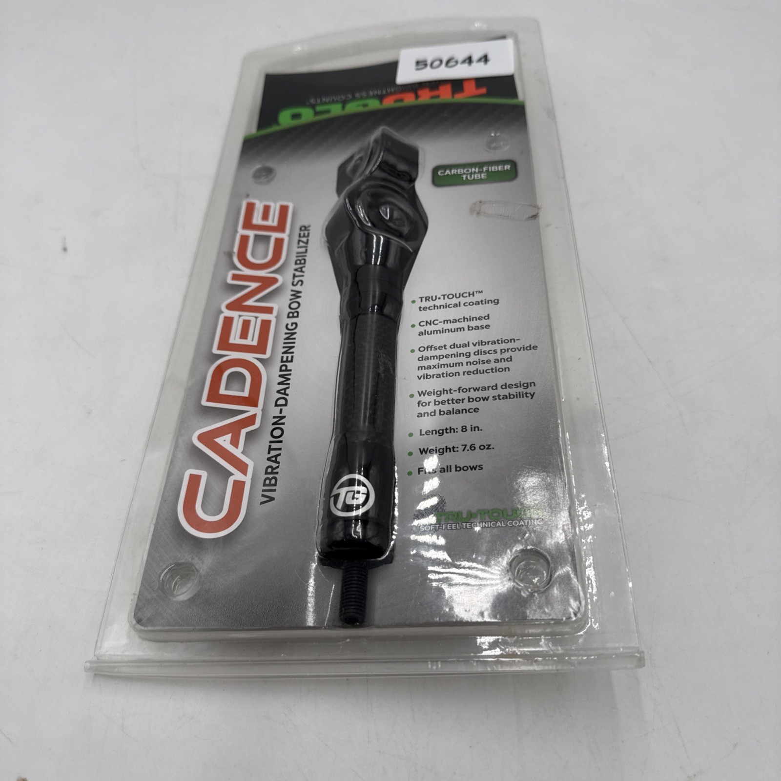 Truglo Cadence Stabilizer 8" All Bows Standard Threaded Mount Black TG857C