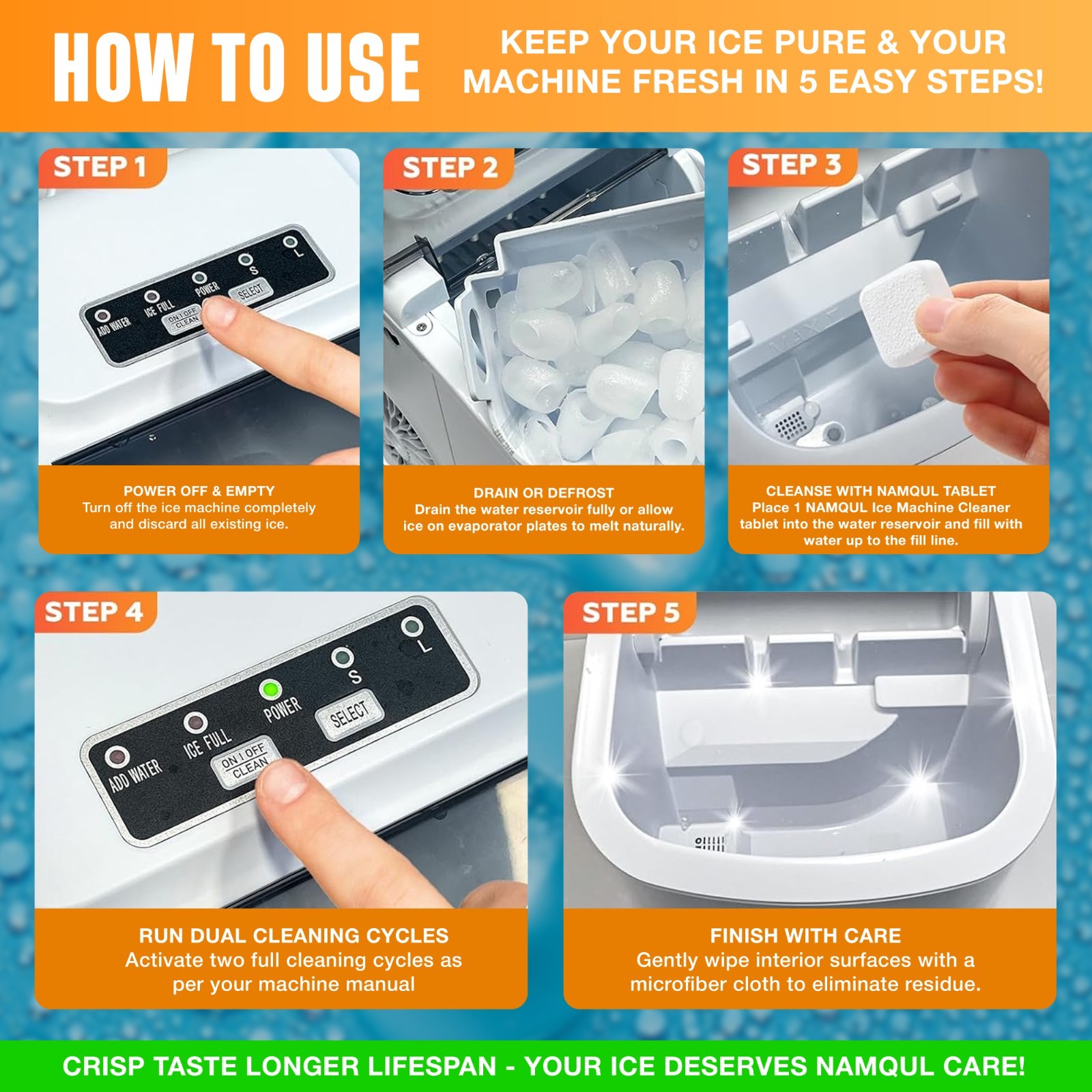 Ice Maker Cleaner & Descaler Tablets - 36 Pack Nickel-Safe Scale Remover