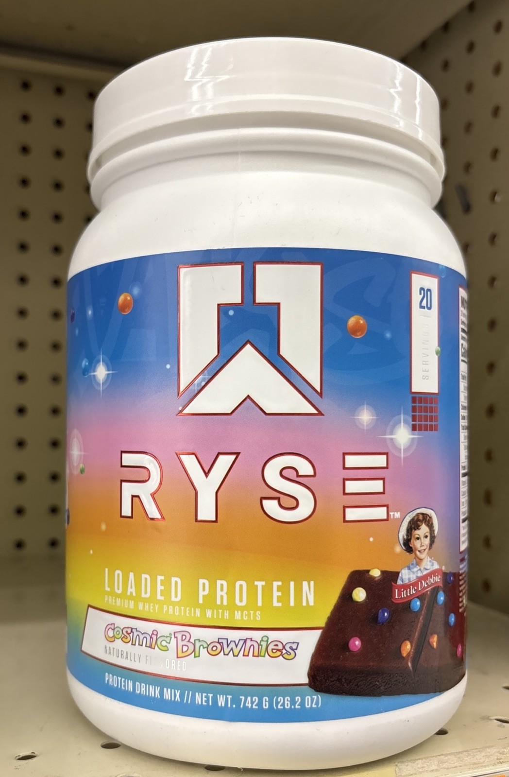 Ryse Loaded Protein Powder Cosmic Brownies 2.21lb 27 Servings