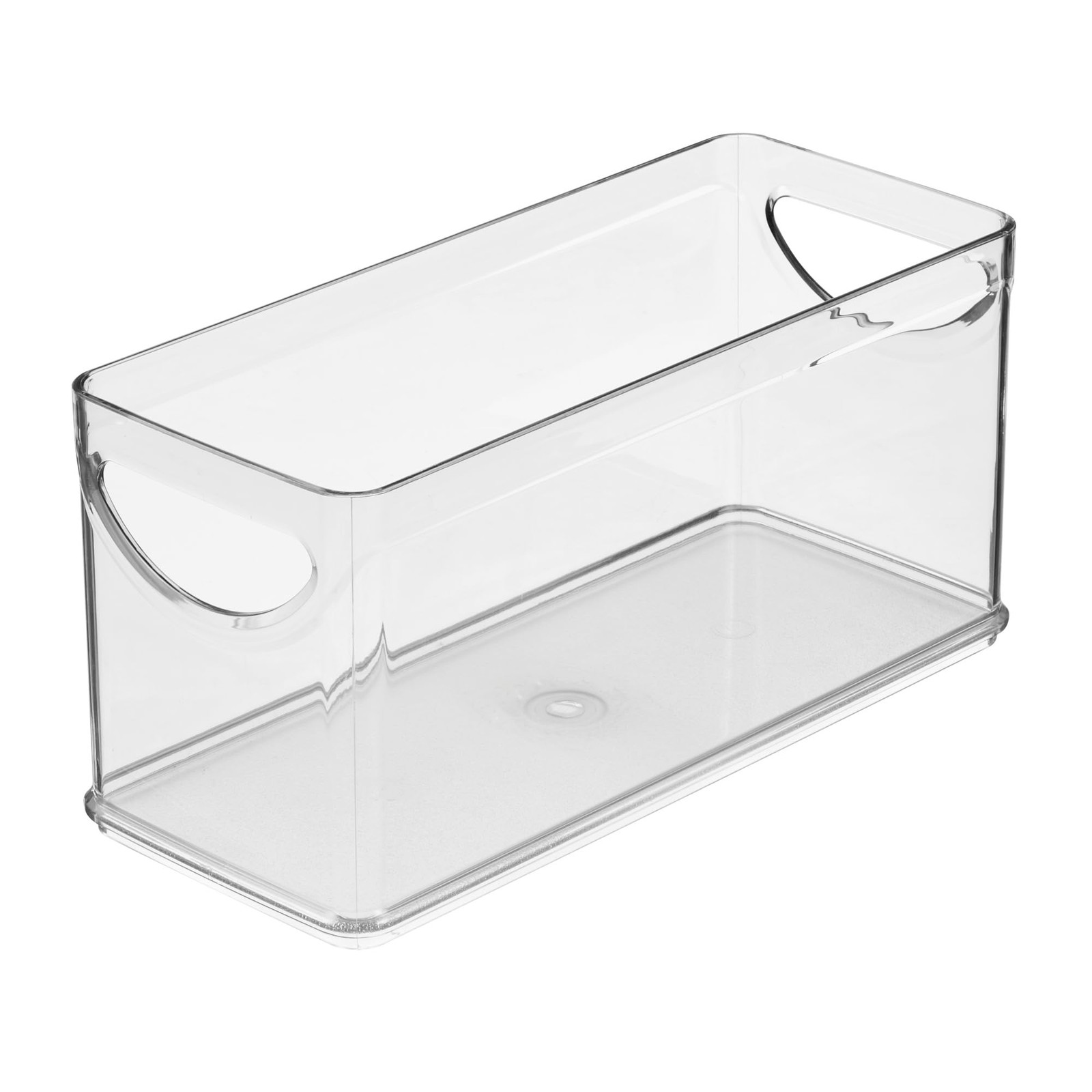 iDesign Plastic Bin, 10" x 4.25" x 5", Clear Large,