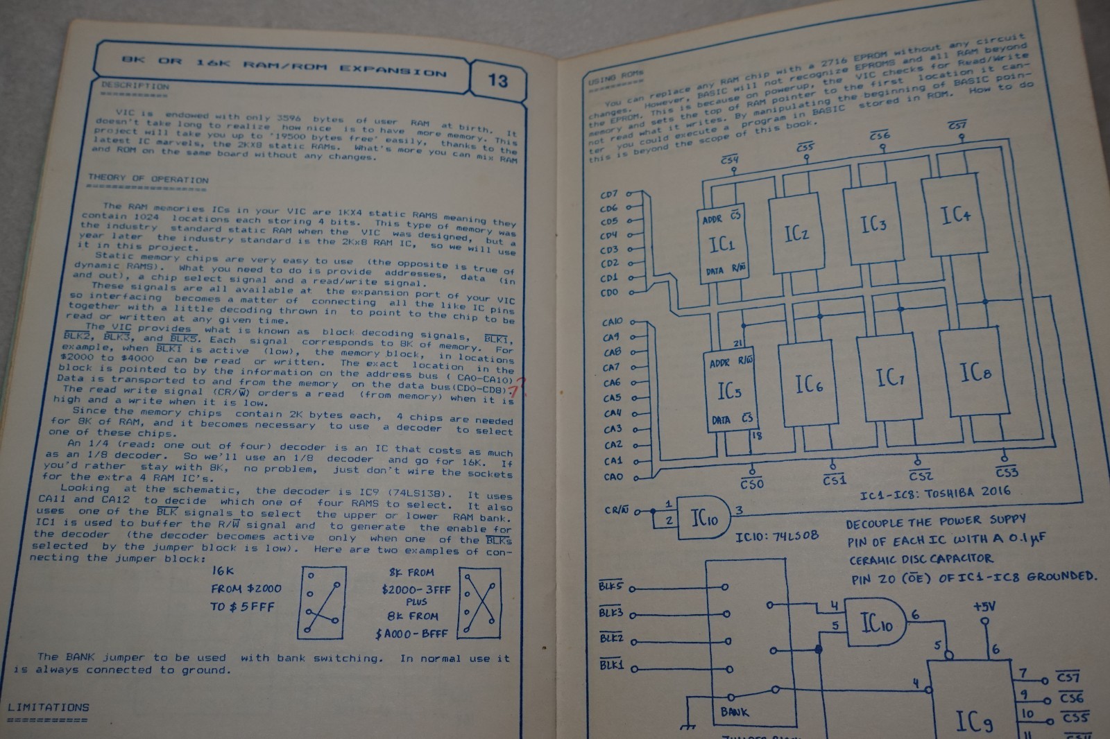 VIC-20 Interfacing Blue Book Commodore V.J. Georgiou 1982 Paperback Book