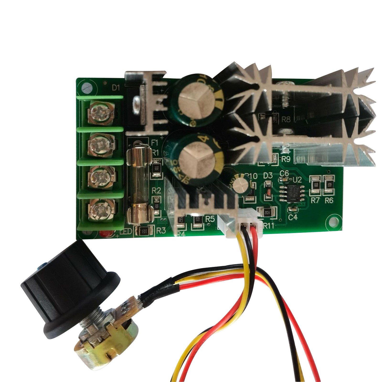 10-60V PWM DC Motor Speed Controller Switch DC 20A Current Voltage Regulator